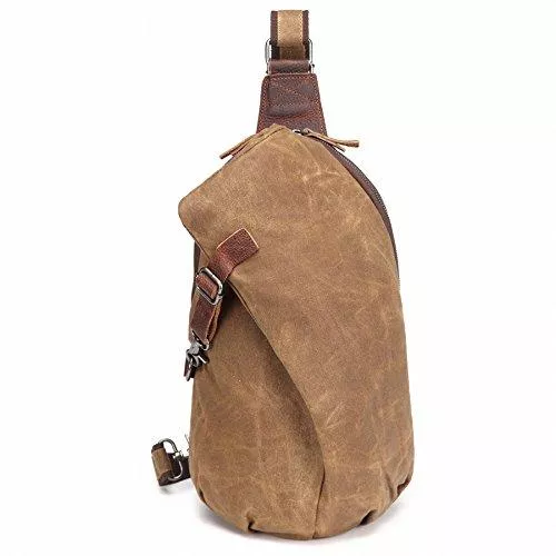 AOTIAN Taschen & Rucksäcke AOTIAN Sling Rucksack Wasserdicht Canvas Lässiger Tagesrucksack Damen Herren EIN Schulter Tasche Crossbody Umhängetasche Schultertasche