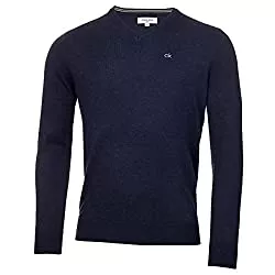 Calvin Klein Pullover & Strickmode Calvin Klein Herren V-Ausschnitt Soft Cotton Easy Care Pullover