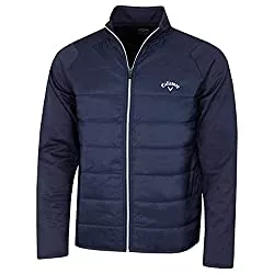 Callaway Jacken Callaway Golf Herren Mixed Media Zip Fleece Stretch Windabweisende Jacke