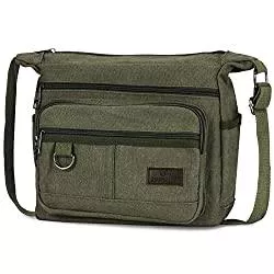 OVAKIA Taschen & Rucksäcke OVAKIA Umhängetasche, Kuriertasche für Herren, leichte Schultertasche, Retro-Mehrfachtaschen, Unisex-Mehrzweck-Segeltuch, Herren-Tasche für Arbeit, Schule, Reisen und den täglichen Gebrauch