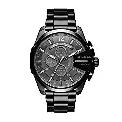 Diesel Uhren Diesel Herren Mega Chief Chronograph, 51 mm Gehäusegröße Edelstahluhr
