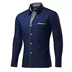 Rmine Hemden Rmine Herren Langarm Hemd Bügelleicht für Freizeit Business M-4XL
