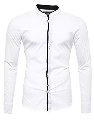 Kayhan Hemden Kayhan Barcelona Herren Hemden Herren-Hemd Slim-Fit Herren Hemden Langarm-Hemden Männer Freizeit-Hemd Business S-6XL