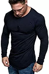 Amaci&amp;Sons Langarmshirts Amaci&amp;Sons Oversize Herren Longsleeve Vintage Sweatshirt O-Neck Basic O-Ausschnitt Shirt 6097