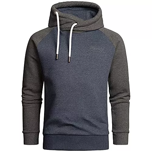 REPUBLIX Kapuzenpullover REPUBLIX Herren Basic Kapuzenpullover Sweatjacke Pullover Hoodie Sweatshirt R-0049