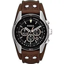 FOSSIL Uhren FOSSIL Herrenuhr Coachman, 45mm Gehäusegröße, Quarz-Chronographenwerk