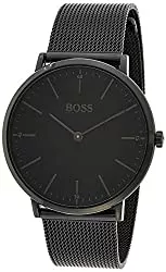 BOSS Uhren BOSS Herren Analog Quarz Uhr mit Edelstahl Armband 1513542