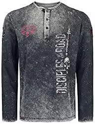 Rock Rebel by EMP Langarmshirts Rock Rebel by EMP Herren Through The Glass dunkelgrau