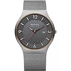BERING Uhren Bering Herren Analog Solar Collection Armbanduhr mit Edelstahl Armband und Saphirglas