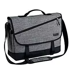 VASCHY Taschen & Rucksäcke VASCHY Umhängetasche Herren, Wasserabweisende 14-Zoll-Laptoptasche Arbeitstasche Messenger Bag für Arbeit, Schule, Geschäft Grau
