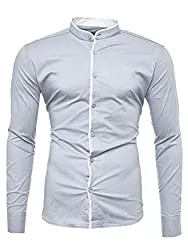 Kayhan Hemden Kayhan Barcelona Herren Hemden Herren-Hemd Slim-Fit Herren Hemden Langarm-Hemden Männer Freizeit-Hemd Business S-6XL