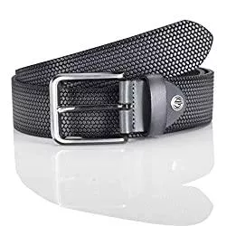 LINDENMANN Gürtel LINDENMANN The Art of Belt Gürtel Herren Vollledergürtel aus Vollrindleder, 40 mm breit und 3,5 mm - 4 mm stark, kürzbar, Gürtel, Ledergürtel, Jeans-Gürtel, mit Ornamentprägung, grau