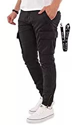 Indicode Hosen Indicode Herren Cargohose Kuranda Slim Fit inkl. Key Chain Cargo Hose Freizeithose