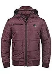 BLEND Jacken BLEND Boris Herren Winterjacke Steppjacke Jacke gefüttert mit Stehkragen und Abnehmbarer Gefütterter Kapuze wahlweise mit Teddy-Futter