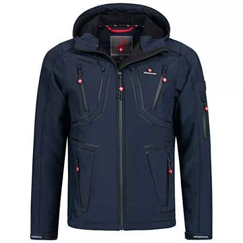 Höhenhorn Jacken Höhenhorn Schilthorn Herren Softshell Jacke Outdoor Funktionsjacke Freizeitjacke Wasserdicht Atmungsaktiv Winddicht
