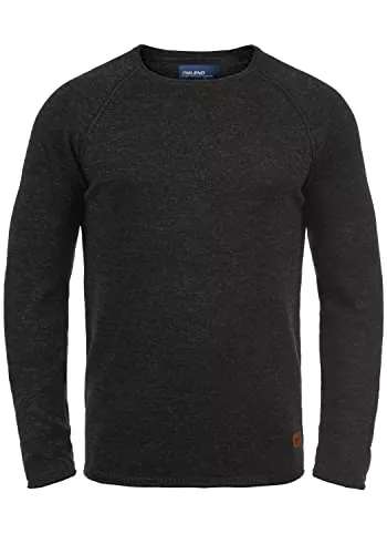 Blend Pullover & Strickmode Blend BHDan Herren Strickpullover Feinstrick Pullover mit Rundhalsausschnitt