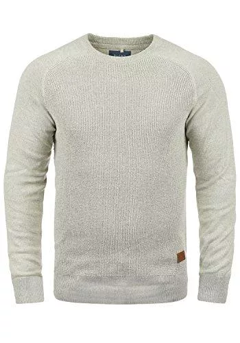 Blend Pullover & Strickmode Blend Gandolf Herren Strickpullover Feinstrick Pullover mit Rundhalsausschnitt
