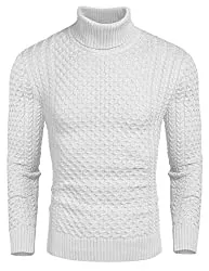 COOFANDY Pullover & Strickmode COOFANDY Pullover für Herren Rollkragenpullover Strickpullover Rollkragen Longsleeve Sweater Freizeit Männer Pullover Winter Warm Oberteile
