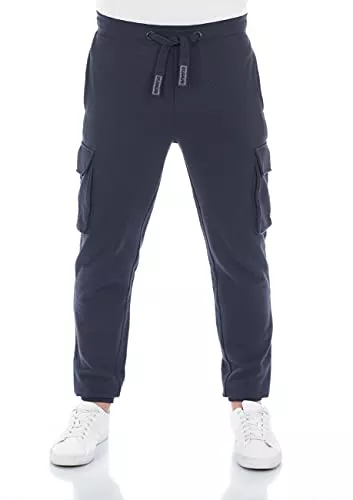 riverso Hosen riverso Herren Sweathose RIVLars Trainingshose Cargo Jogger Jogginghose Sporthose Freizeithose Slim Einfarbig Baumwolle