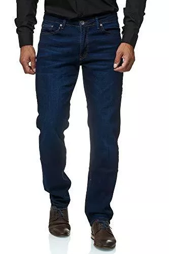 JEEL Jeans JEEL Herren-Jeans - Regular-Fit Straight-Cut - Stretch - Jeans-Hose Basic Washed