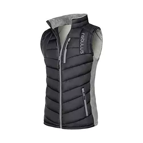 Nebulus Westen Nebulus Herren Weste REVIVAL, warme Weste, mit langem Full-Zip Reißverschluss