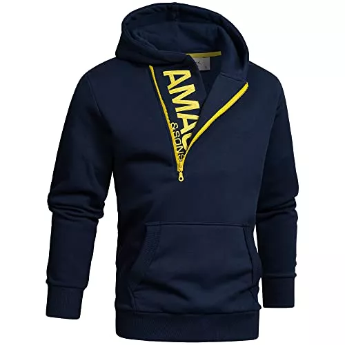 Amaci&amp;Sons Kapuzenpullover Amaci&amp;Sons Herren Zipper Kapuzenpullover Sweatjacke Pullover Hoodie Sweatshirt 4026