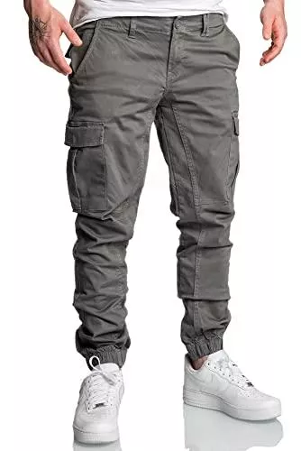 Amaci&Sons Jeans Amaci&Sons Jogger Cargo Herren Chino Jeans Hose 7022