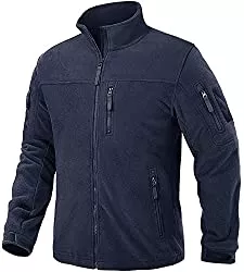 TACVASEN Jacken TACVASEN Herren Militär Outdoor Fleecejacke Übergangsjacke Winddicht Trekking Jacke Full Zip mit Reißverschluss