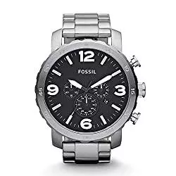 FOSSIL Uhren FOSSIL Herrenuhr Nate, Quarz-Chronographenwerk, Edelstahlarmband