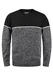 Indicode Pullover & Strickmode Indicode IDLynn Herren Strickpullover Feinstrick Pullover mit Rundhalsausschnitt