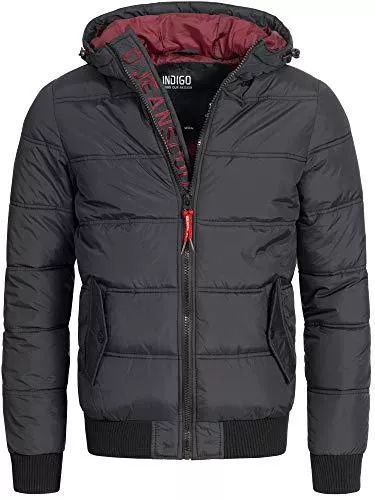 Indicode Jacken Indicode Herren Adrian ZA Steppjacke in Daunenjacken-Optik | Winterjacke Übergangsjacke