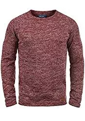 BLEND Pullover & Strickmode Blend BHDan Herren Strickpullover Feinstrick Pullover mit Rundhalsausschnitt