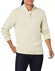 Goodthreads Pullover & Strickmode Amazon-Marke: Goodthreads Herrenpullover, Baumwolle, Viertel-Reißverschluss, weich