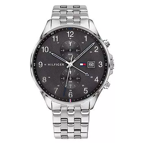 Tommy Hilfiger Uhren Tommy Hilfiger Multi Zifferblatt Quarz Uhr für Herren Edelstahlarmband