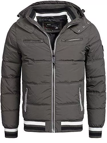 Indicode Jacken Indicode Herren Marlon Steppjacke in Daunenjacken-Optik | Winterjacke Übergangsjacke