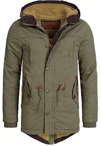Indicode Jacken Indicode Herren Barge Winterjacke m. Kapuze &amp; Teddyfutter | Winterparka Herrenjacke Parka