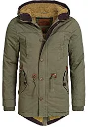 Indicode Jacken Indicode Herren Barge Winterjacke m. Kapuze &amp; Teddyfutter | Winterparka Herrenjacke Parka