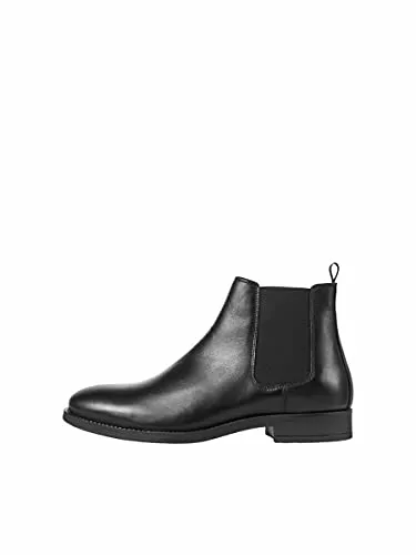 JACK &amp; JONES Stiefel Besuche den JACK &amp; JONES-Store JACK &amp; JONES Herren Jfwargo Leather Sn Chelsea-Stiefel