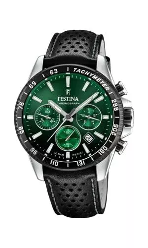 Festina Uhren Festina Herren Analog Quarz Uhr mit Leder Armband F20561/5
