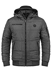 BLEND Jacken BLEND Boris Herren Winterjacke Steppjacke Jacke gefüttert mit Stehkragen und Abnehmbarer Gefütterter Kapuze wahlweise mit Teddy-Futter