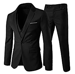 Allthemen Kostüme Anzug Herren Slim Fit Teilig Anzüge Herrenanzug Sakko für Hochzeit Business