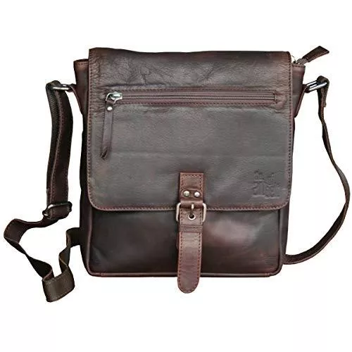 LINDENMANN Taschen & Rucksäcke LINDENMANN The Art of Belt Herren Tasche/Herren Umhängetasche, Leder, braun