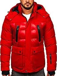 BOLF Jacken BOLF Herren Winterjacke Steppjacke Sportjacke Daunenjacke Puffer Jacket Kapuze Stehkragen Warm Gefüttert Gepolstert Wasserabweisend Winddicht Outdoor Casual Style Street Look 4D4