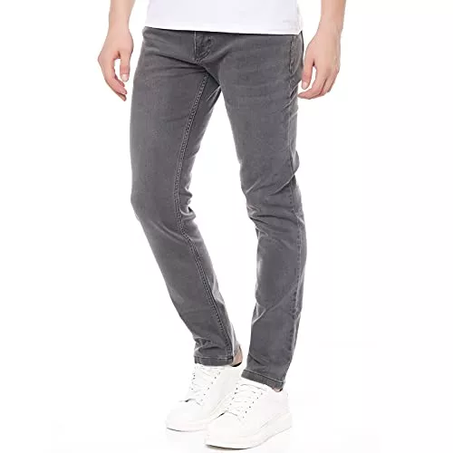 Smith &amp; Solo Jeans Smith &amp; Solo Jeans Herren - Jeanshose Slim Fit, Hosen Stretch Modern Männer Straight Hose Cut Basic Washed