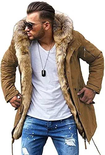 Rello &amp; Reese Jacken Rello &amp; Reese Winter Parka mit Fell-Imitat Jacke Mantel E-7250
