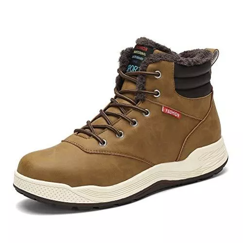 DANNTO Stiefel DANNTO Herren Schneestiefel Warm Gefütterte Winterstiefel Outdoor rutschfest Winterschuhe Trekking Wanderschuhe Arbeitsstiefel Stiefelette Stiefel Freizeitschuhe Winter Boots