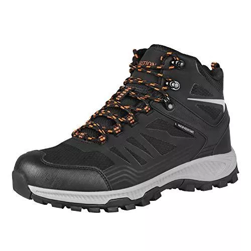 GRITION Sneaker & Sportschuhe GRITION Wanderschuhe Winterschuhe Herren wasserdichte High-Top Arbeitsschuhe, Warm Gefütterte Bequeme Trekkingschuhe Maenner Outdoor Trail Stiefel