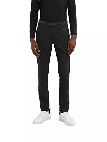 TOM TAILOR Denim Hosen TOM TAILOR Denim Herren Straight Chino Hose mit Gürtel