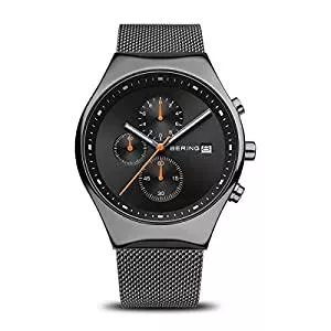 BERING Uhren BERING Herren Analog Quarz Classic Collection Armbanduhr mit Edelstahl Armband und Saphirglas