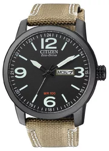 Citizen Uhren Citizen Herren Analog Quarz Uhr mit Nylon Armband BM8476-23EE